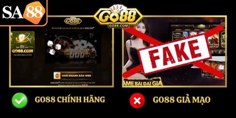So sánh Go88 thật và giả là bước quan trọng để người chơi bảo vệ tài khoản